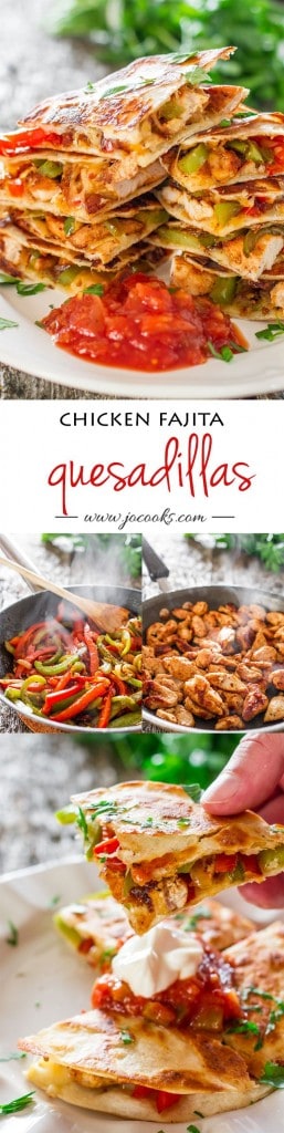 Chicken Fajita Quesadillas