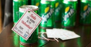 Soda Valentine with FREE Printable Tags