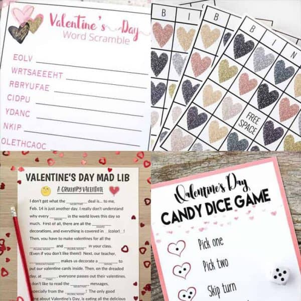 14 printable valentine's day games for kids Mini Heart Pizzas for Valentine's Day Dinner - Cupcake Diaries