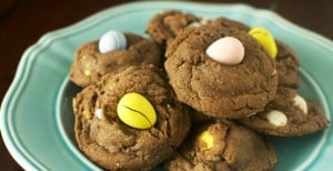 Chocolate Cadbury Mini Egg Cookies