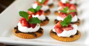 Chocolate and Cream Strawberry Snacks