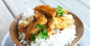 Grilled Orange Teriyaki Chicken and Rice