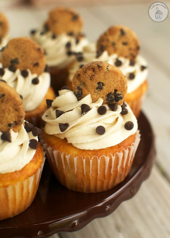 Chocolate Chip Cookie Dough Cupcakes