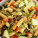 Easy Italian Pasta Salad - A perfect side dish for a summer potluck! We love this pasta salad with fried chicken. #ad #SummerFun