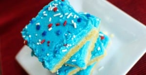 Patriotic Sugar Cookie Bars