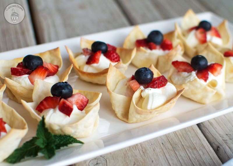 Red, White and Blue Berry Tartlets - This easy no-bake treat is perfect for the 4th of  July!