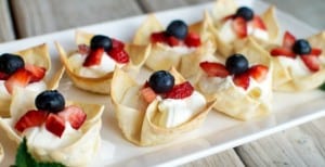 Red, White and Blue Berry Tartlets