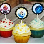 Inside Out Cupcakes - These cupcakes are perfect for an Inside Out birthday party or for talking about emotions with the kids. Download printable toppers for FREE! #InsideOutEmotions #ad