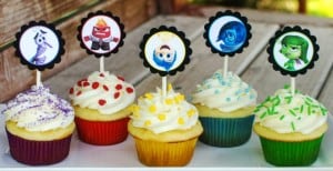 Inside Out Cupcakes with FREE Printable Toppers