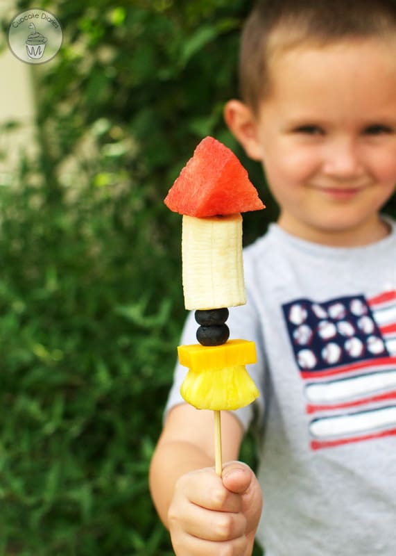 Rocket Skewers - An out-of-this-world snack that's perfect for a summer afternoon!