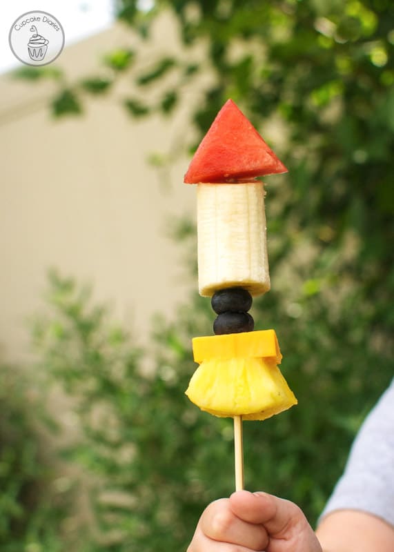 Rocket Skewers - An out-of-this-world snack that's perfect for a summer afternoon!