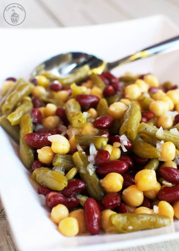 Three Bean Salad - A perfect side dish for summer or Thanksgiving!