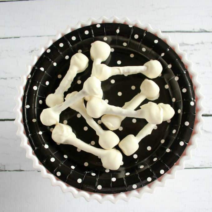 Chocolate Covered Pretzel Marshmallow Bones