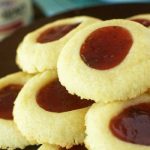 Strawberry Fruit Spread Thumbprint Cookies