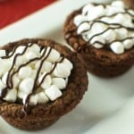 Peppermint Hot Cocoa Cookie Cups