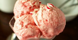 No Churn Candy Cane Ice Cream