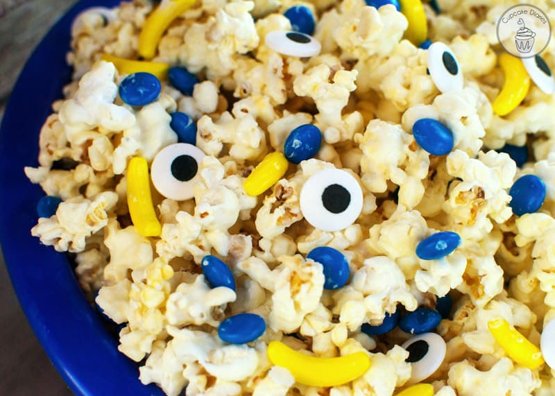 Minions Popcorn - The perfect treat for a Minions birthday party or movie night!