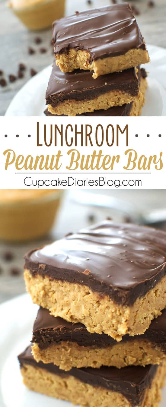 Lunchroom Peanut Butter Bars - Just like the ones from elementary school!