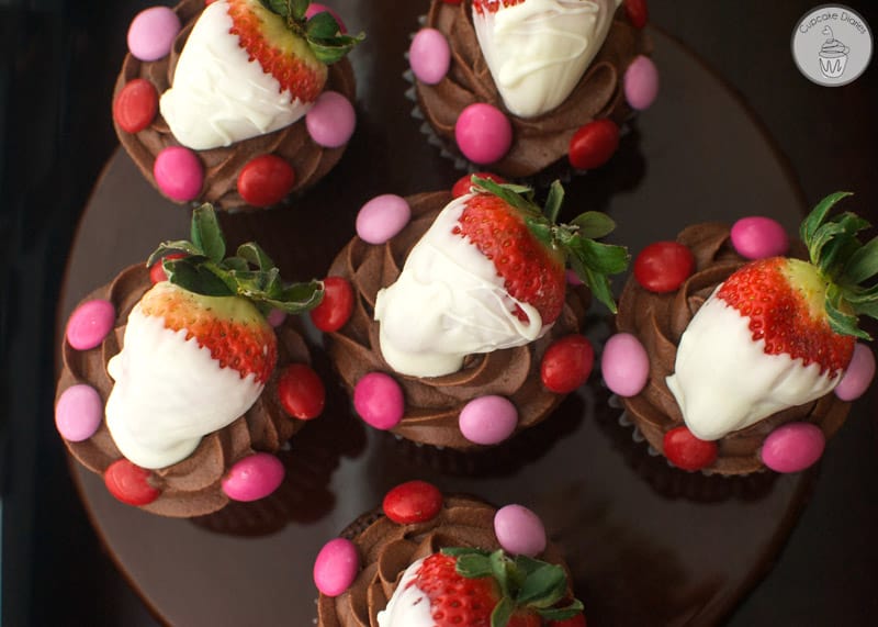 Chocolate Strawberry Cupcakes - A perfect treat for Valentine's Day!