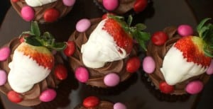 Chocolate Strawberry Cupcakes