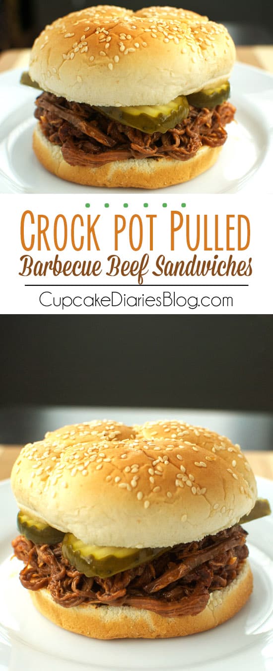 Crock Pot Pulled Barbecue Beef Sandwiches