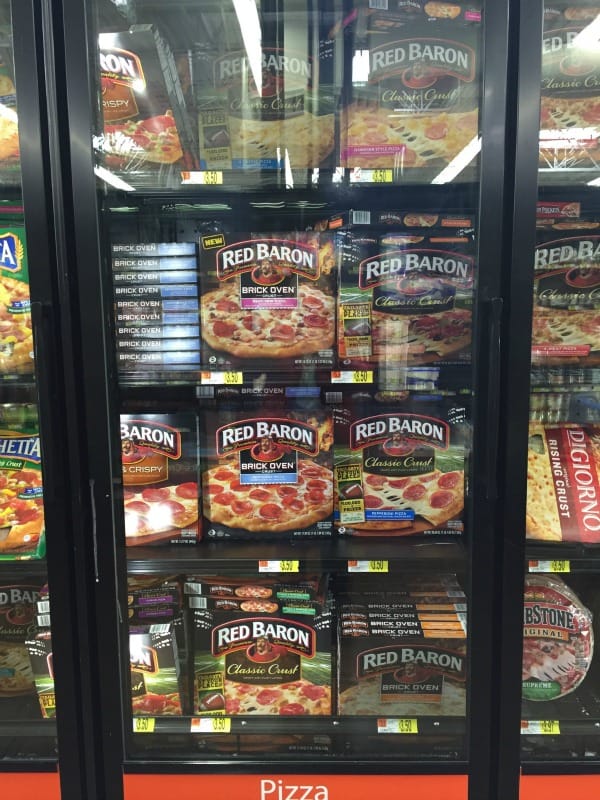 Red Baron Pizza at Walmart