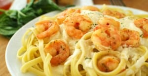 Easy Shrimp Fettuccine Alfredo