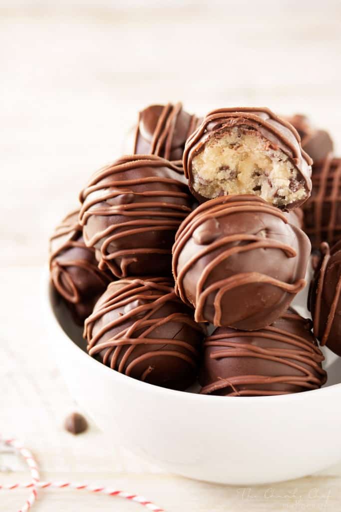 Triple Chocolate Cookie Dough Truffles