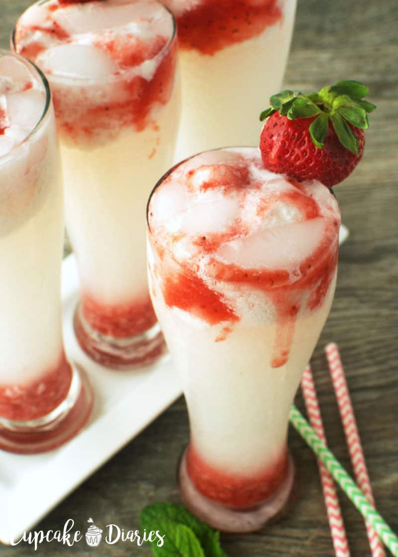 Strawberries and Cream Sodas