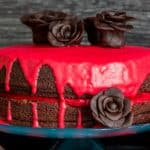 Bloody Good Double Chocolate Halloween Cake