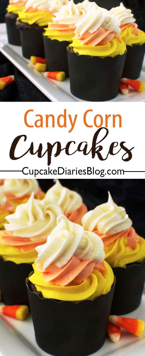 Candy Corn Cupcakes