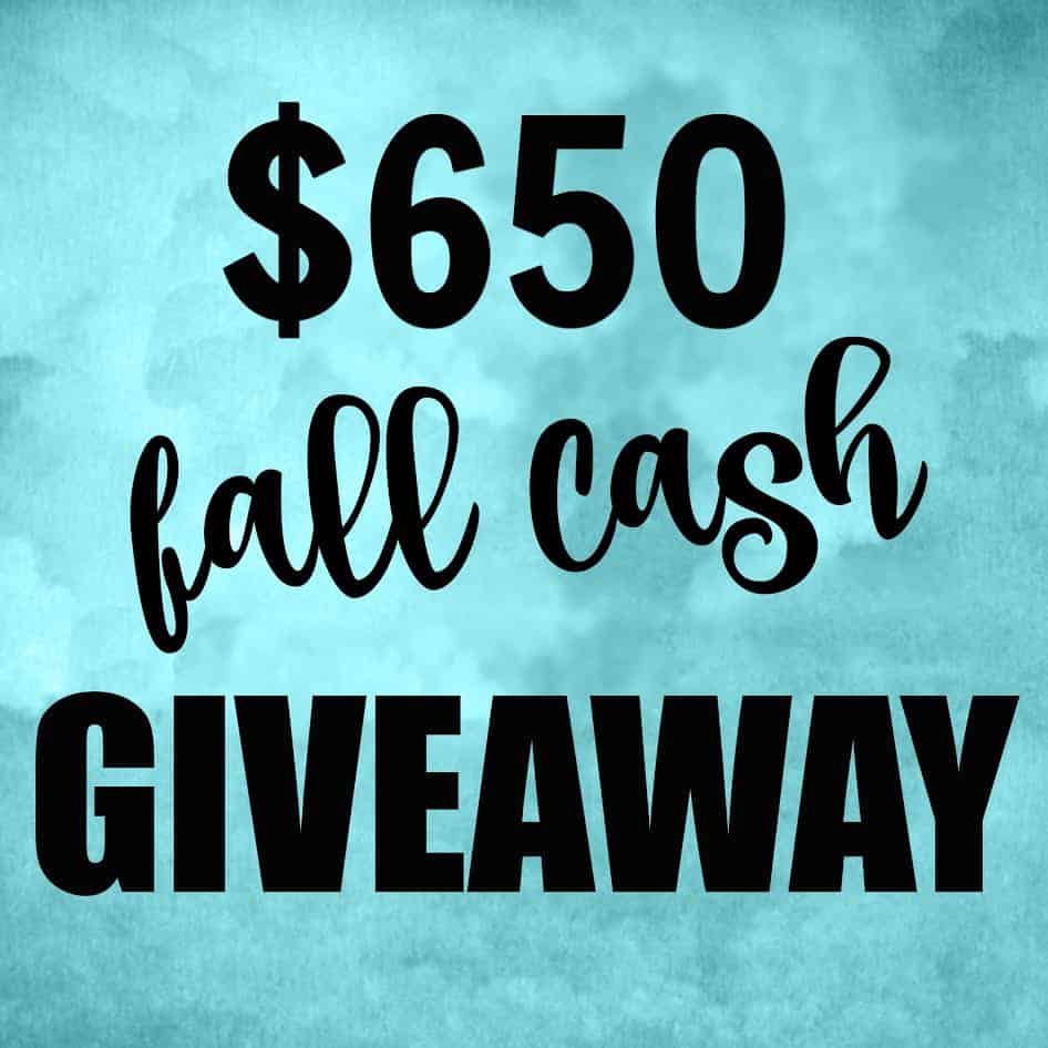 Fall Cash Giveaway