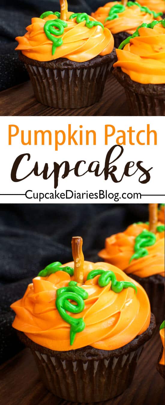 Pumpkin Patch Cupcakes - 30 Days of Halloween 2016: Day 14