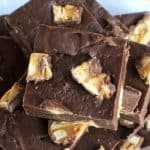 Three Ingredient Snickers Fudge