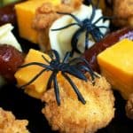 Halloween Chicken and Pasta Skewers