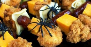 Halloween Chicken and Pasta Skewers – 30 Days of Halloween: Day 28