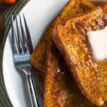 Pumpkin French Toast with Cinnamon Syrup