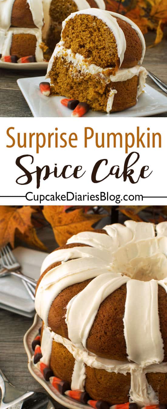 Surprise Pumpkin Spice Cake