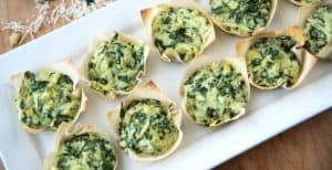 Spinach and Artichoke Dip Cups