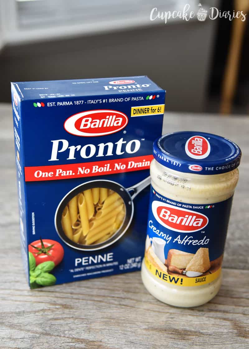Barilla Pronto Penne Pasta and Barilla Creamy Alfredo