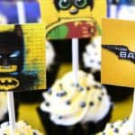 Lego Batman Cupcakes with Free Printable Toppers