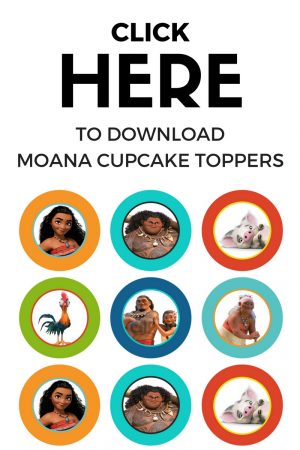 Moana Cupcakes