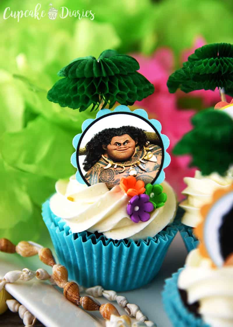 Moana Cupcakes