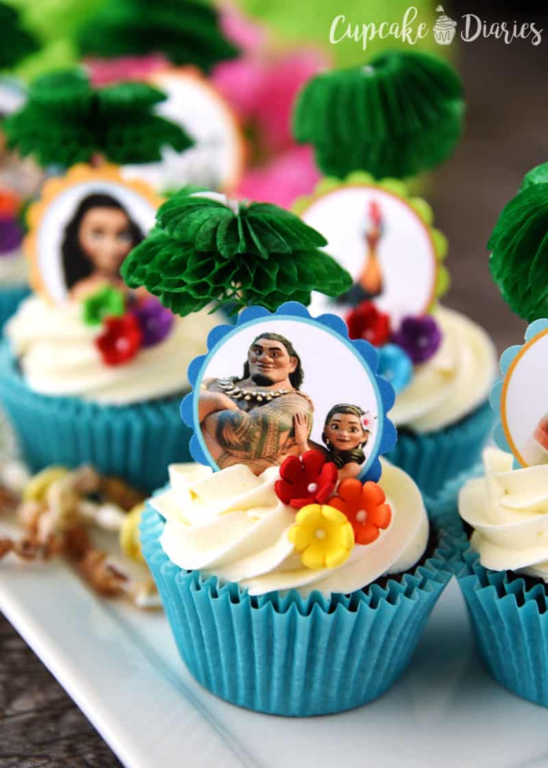 Moana Cupcakes