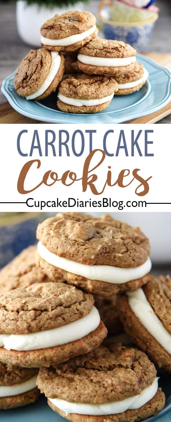 Carrot Cake Cookies - These copycat cookies from Sweet Spells at Disney World in Disney's Hollywood Studios is the perfect dessert for any occasion! 
