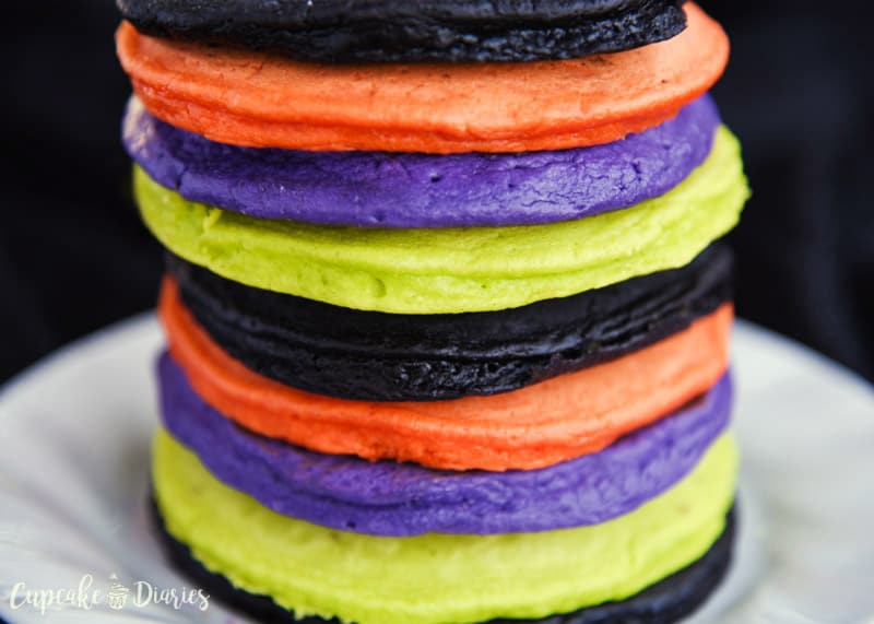 Colorful Halloween Pancakes