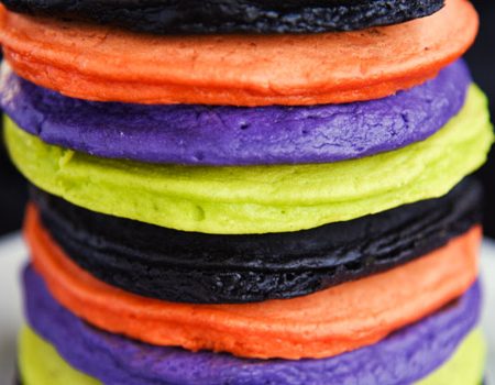 Colorful Halloween Pancakes