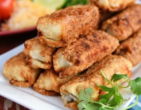 Mini Shredded Beef Chimichangas