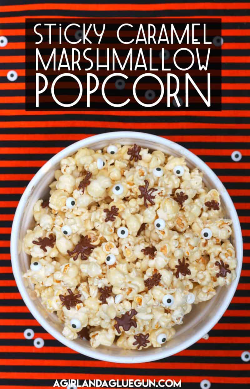 Sticky Caramel Marshmallow Popcorn