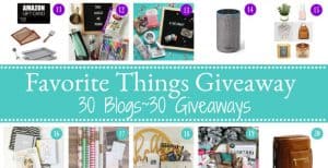 Favorite Things Giveaway 2017